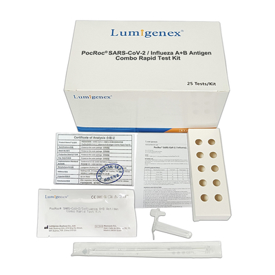 SARS-CoV-2 Flu A Flu B Rapid Test Kit Koloid Gold Nasal Swab CE Influenza A