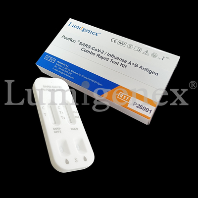 Koloid Emas COVID19 Influenza AB Kit Deteksi Cepat Mudah Digunakan