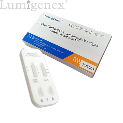 SARS-CoV-2 / Flu A Flu B Rapid Test Kit Koloid Emas Sertifikat CE TGA Register