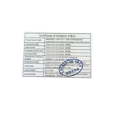 COVID19 Flu A Flu B Antigen Rapid Test Kit Koloid Gold Nasal Swab
