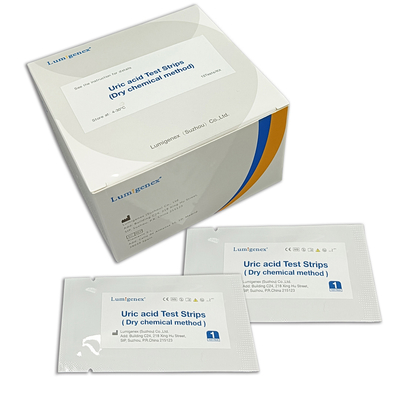 Whole Blood Atau Serum Uric Acid Test Strip Metode Kimia Kering