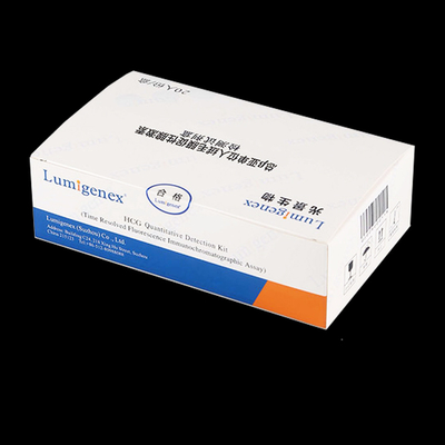Kit Tes Darah Kesehatan Wanita Diagnostik Medis Cepat HCG oleh penganalisis TRFIA