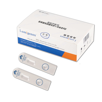 Kit Tes Darah Kesehatan Wanita Diagnostik Medis Cepat HCG oleh penganalisis TRFIA