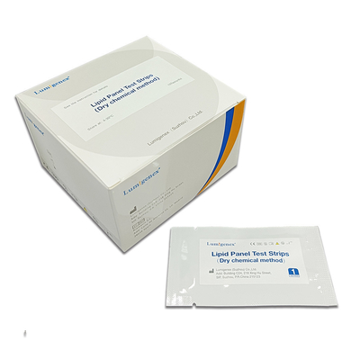 Kotak Penyimpanan Lipid Panel Test Strips Untuk Tes Rapid Test Profesional Dan Rumahan