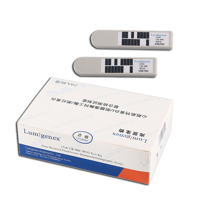 CTnI / CK-MB /Myo POC Test Kit TRFIA Immunoassay Sensitivitas Tinggi