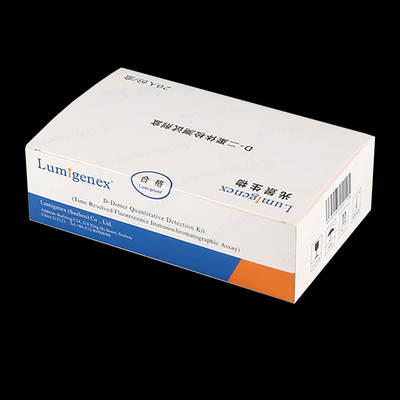 ISO13485 POC Test Kit Whole Blood D-Dimer Dengan Teknologi TRFIA Cardiac Marker