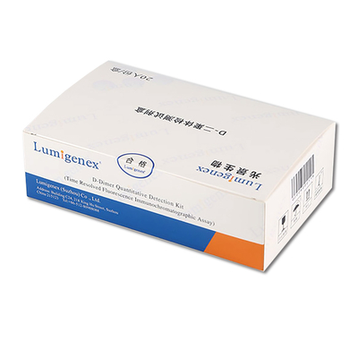 ISO13485 POC Test Kit Whole Blood D-Dimer Dengan Teknologi TRFIA Cardiac Marker