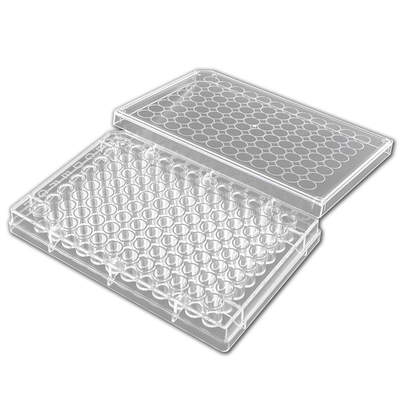 Flat Bottom Gamma Steril 96 Well Elisa Plate Putih / Hitam