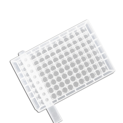 Bahan Habis Laboratorium 2.2ml 96 Deep Well Plate Flat / Round Bottom Transparan