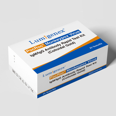 Monkeypox Virus IgM IgG Test Kit Koloid Emas CE Terdaftar