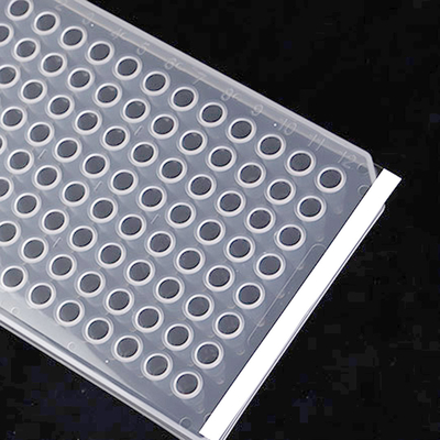 Film Non-permeabel PCR Responsif Tinggi 96 Film Penyegelan Transparan Microplate dengan Baik Film Penyegelan Pelat PCR