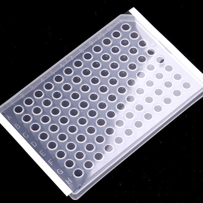 Film Non-permeabel PCR Responsif Tinggi 96 Film Penyegelan Transparan Microplate dengan Baik Film Penyegelan Pelat PCR