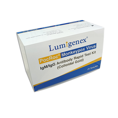 Kit Tes Penyakit Menular IgG IgM Monkeypox Sertifikat ISO Cepat Dalam 15 Menit