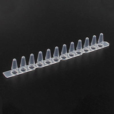 Tabung PCR 8 / 12 Strip 0,2 Ml 0,5 Ml Warna Putih Transparan