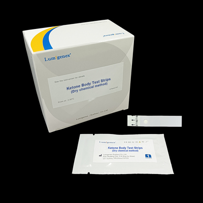 Deteksi Diabetes Keton Body Test Strip Dengan Metode Kimia Kering CE Terdaftar