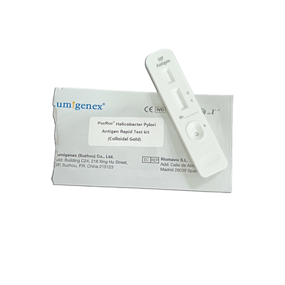 Koloid Emas Helicobacter Pylori Antigen Rapid Test Kit Spesimen Feses Sampel Tinja