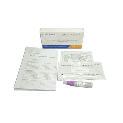 Lumigenex Helicobacter Pylori Antigen Rapid Test Kit Colloidal Gold Bersertifikat CE