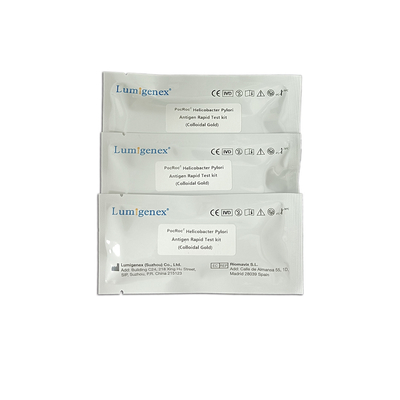 Lumigenex Helicobacter Pylori Antigen Rapid Test Kit Colloidal Gold Bersertifikat CE