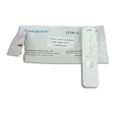 Fecal Sample FOB Test Kit Untuk Deteksi Pendarahan Polip Pada Kanker Usus Besar