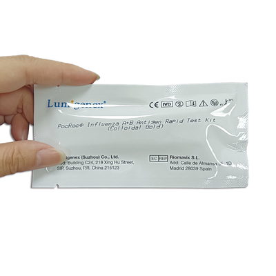 CE Certified Influenza Combo Rapid Test Kit Mendeteksi Flu A Flu B dalam 15 menit
