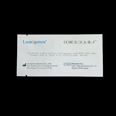 Kit Tes Cepat Kombo SARS-CoV-2 / Influenza A+B / RSV Antigen 3 Volume Sampel Tetes