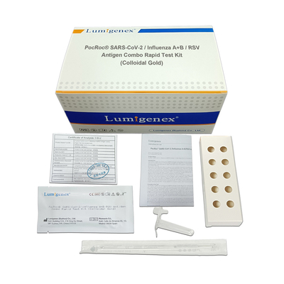 Influenza A+B / RSV Antigen Combo Rapid Test Kit Kaset Tes Emas Koloid Covid-19 Untuk Penggunaan Di Rumah