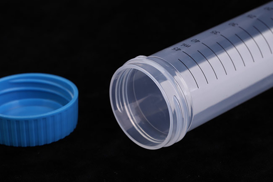 Lab PCR Consumables 50ml Conical Centrifuge Tube ISO13485 Disetujui