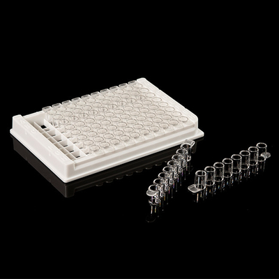 PCR Consumables PP 96 Well Elisa Plate yang Dapat Dilepas Untuk Laboratorium