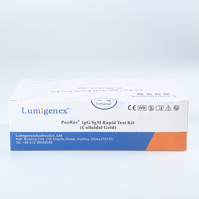 Kit Diagnostik Antibodi Darah Ujung Jari 10μL, CE Rapid Test Kit IgM IgG