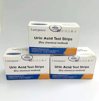 Presisi Baik 15 Tes / Kotak Tes Asam Urat Strip Sertifikasi CE