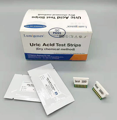 Strip Tes Asam Urat CFDA, 15 Tes/Kotak Strip Tes Urine Asam Urat