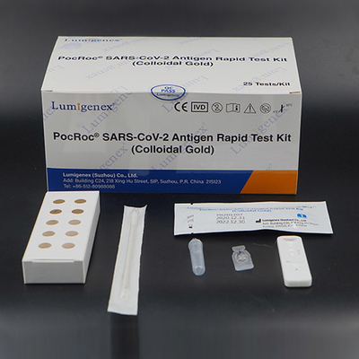 Nasal Swab Diagnostic Colloidal Gold Test Kit Untuk Sensitivitas Tinggi Covid-19