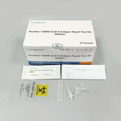Alat Uji Cepat Antigen Air Liur Diagnostik Medis 25 Buah Untuk SARS-CoV-2