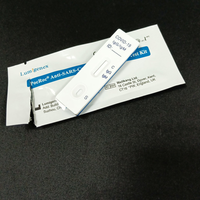 Kit Diagnostik Antibodi Darah Ujung Jari 10μL, CE Rapid Test Kit IgM IgG