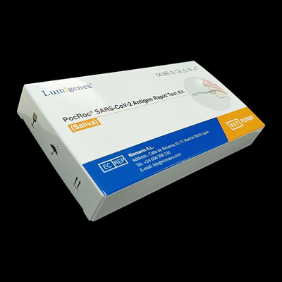 SARS-CoV-2 Rapid Saliva Antigen Test Kit Koloid Emas Sensitif
